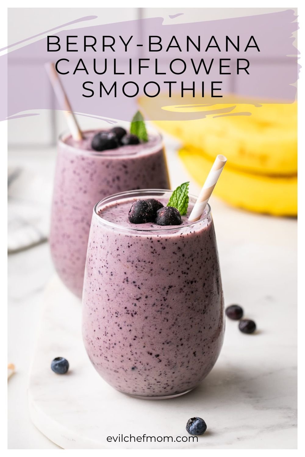 Berry-Banana Cauliflower Smoothie