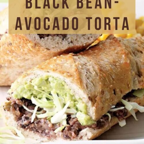Black Bean-Avocado Torta