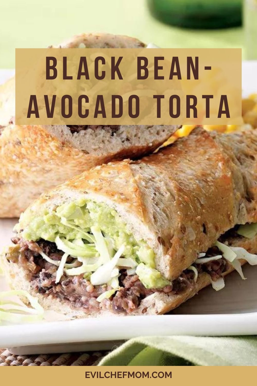 Black Bean-Avocado Torta