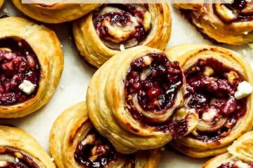 Blackberry & Goat Cheese Puff Pastry Roll