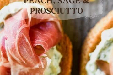 Canapés with Peach, Sage & Prosciutto
