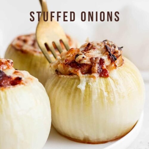 Cheesy Vegetarian Stuffed Onions