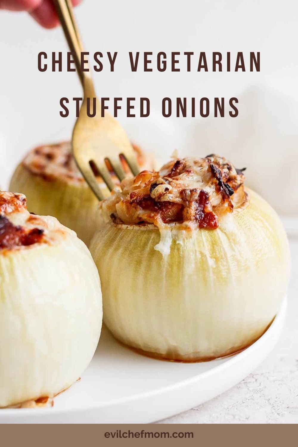 Cheesy Vegetarian Stuffed Onions
