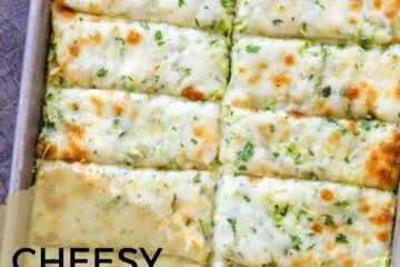 Cheesy Zucchini Breadsticks