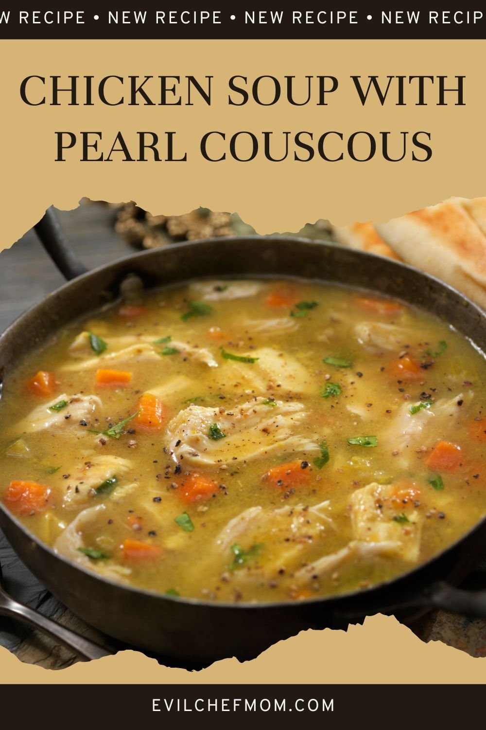 Chicken Soup with Pearl Couscous