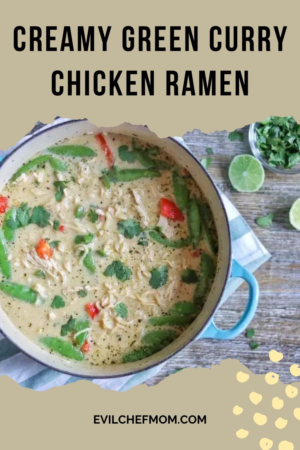 Creamy Green Curry Chicken Ramen