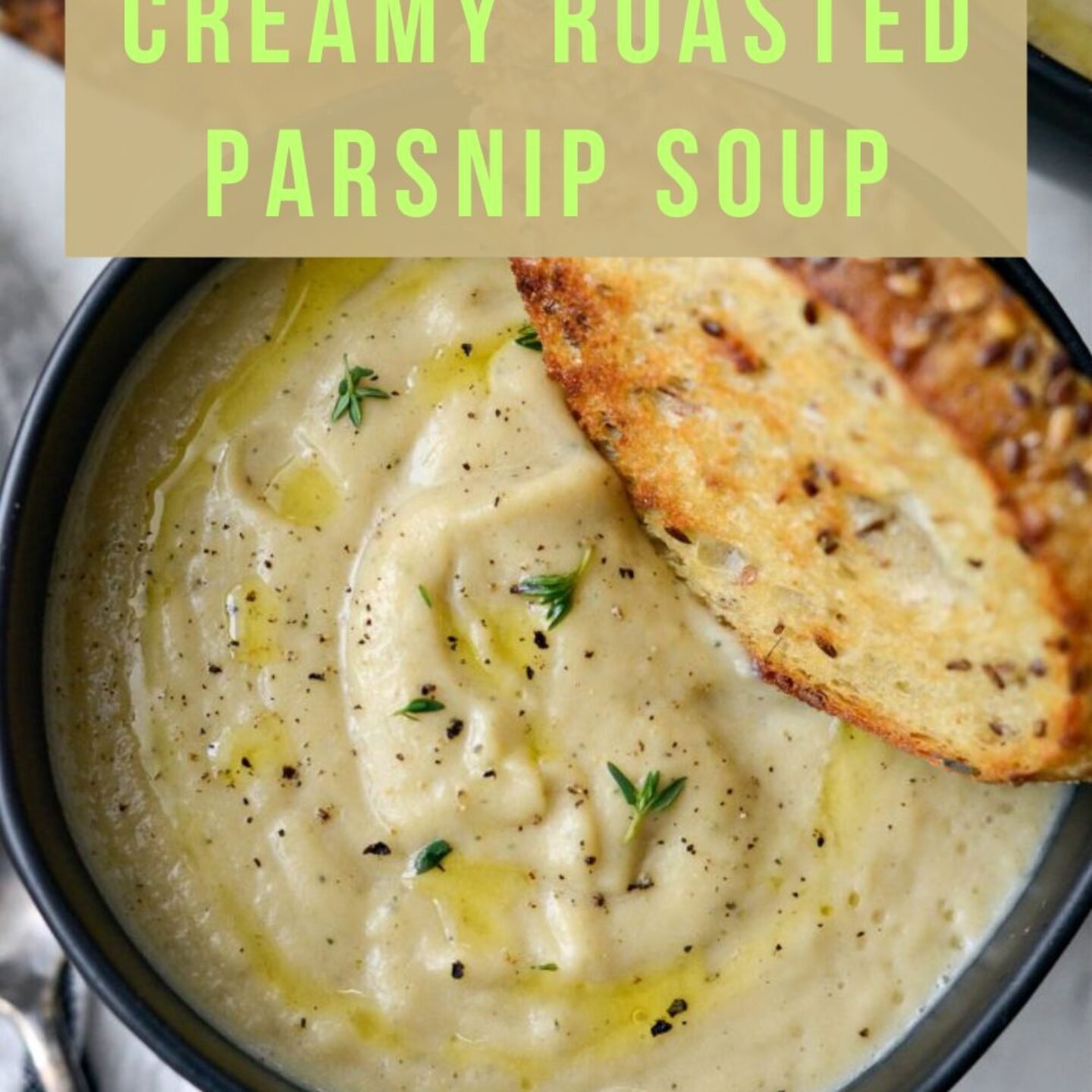 Creamy Roasted Parsnip Soup