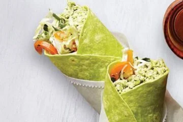 Edamame Hummus Wrap