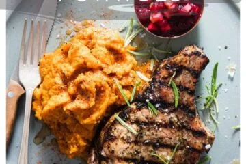 Italian Pork with Mashed Sweet Potatoes