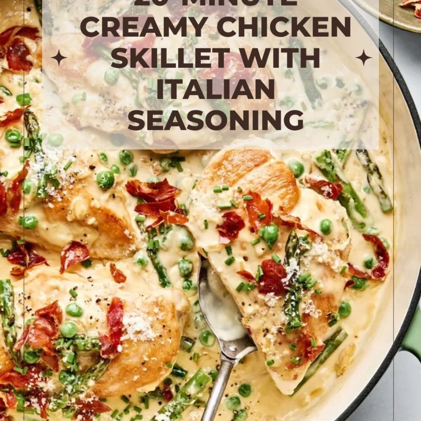20-Minute Creamy Chicken Skillet with Italian Seasoning