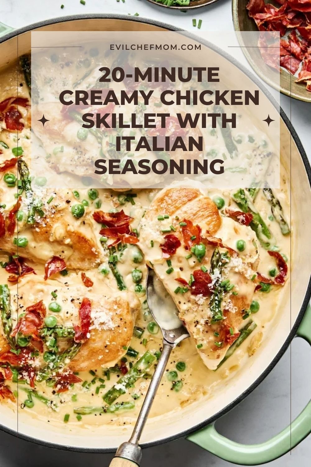 20-minute creamy chicken skillet with italian seasoning