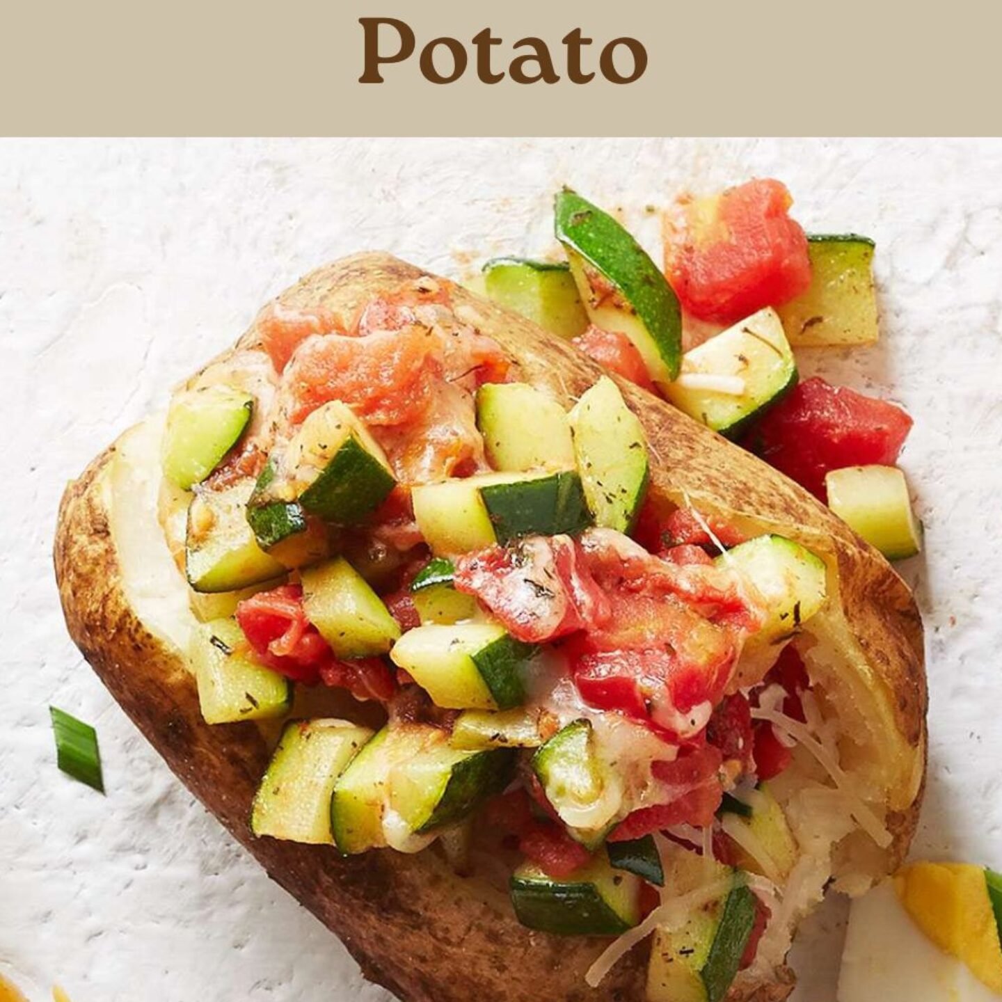 Italian Zucchini-Topped Baked Potato