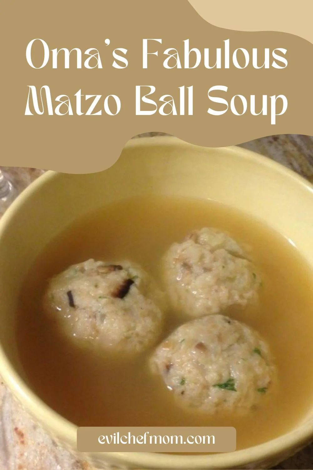 Oma's Fabulous Matzo Ball Soup
