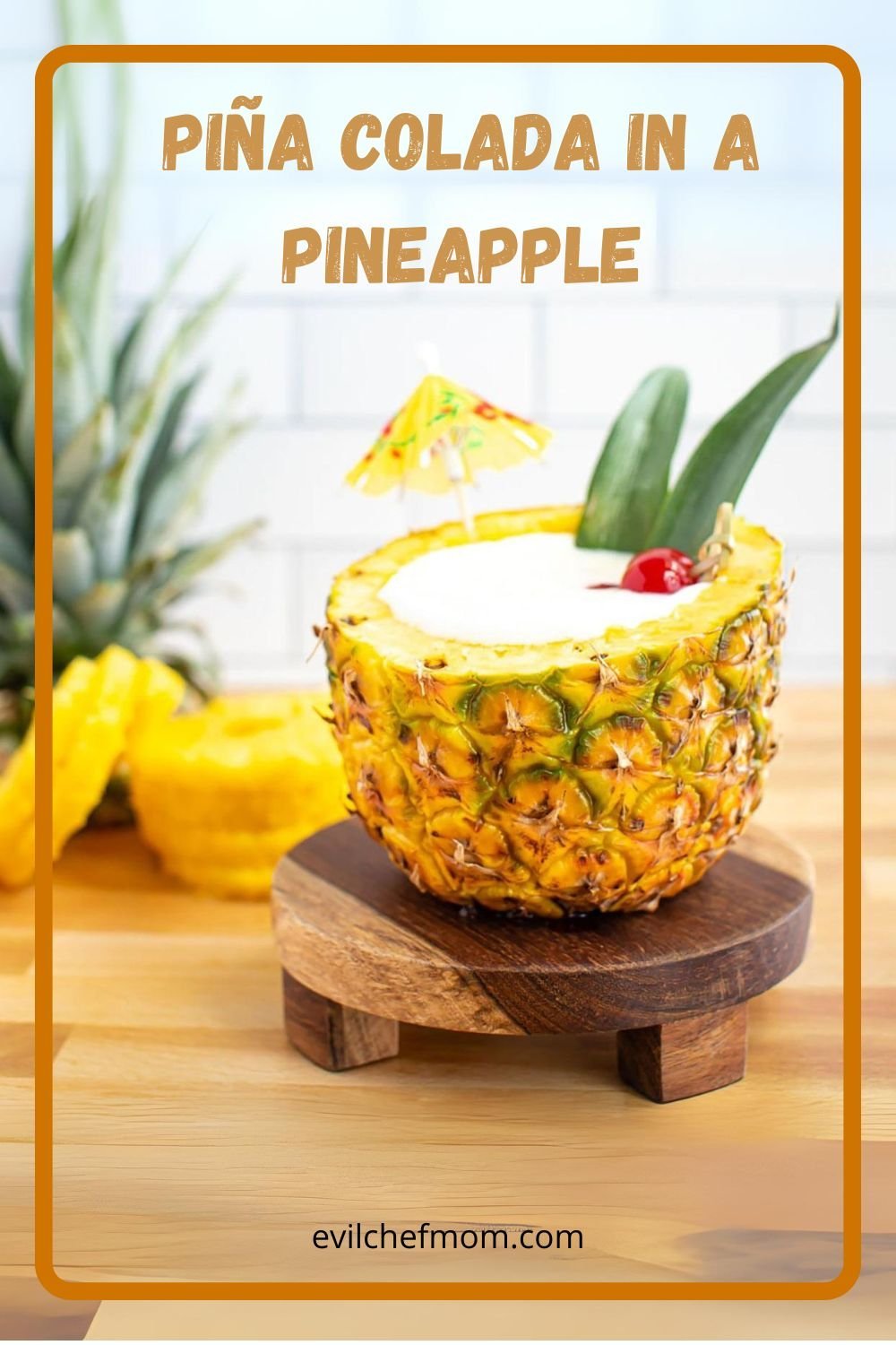 Piña Colada in a Pineapple