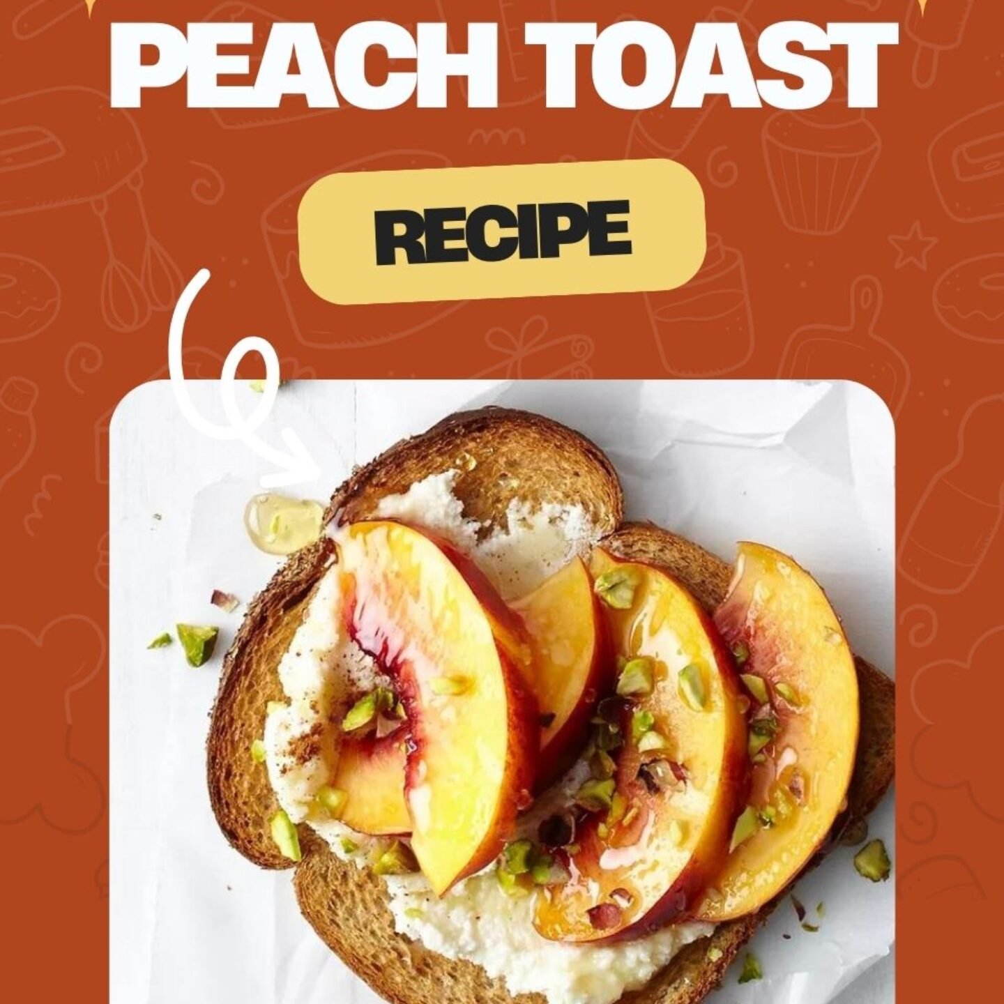 Pistachio & Peach Toast