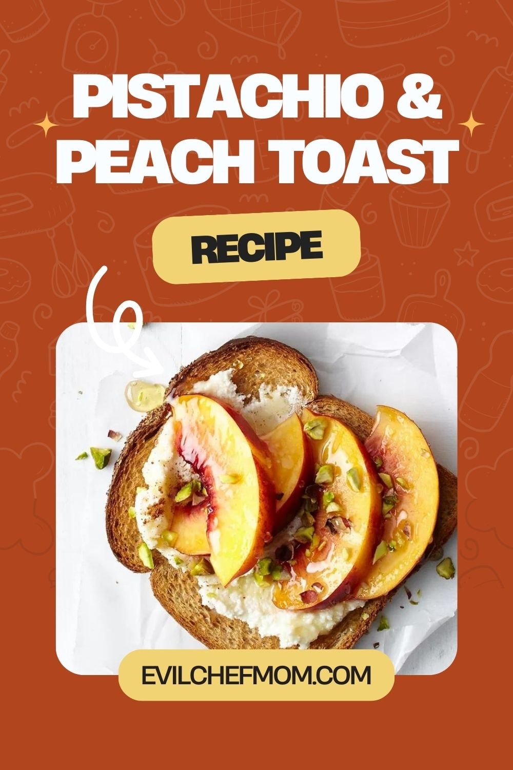 Pistachio & Peach Toast