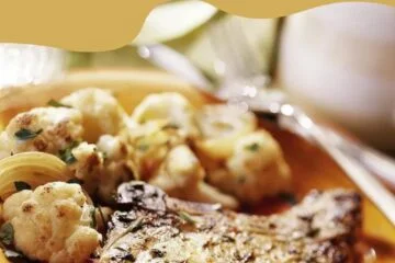 Pork Chops with Roasted Cauliflower and Onions
