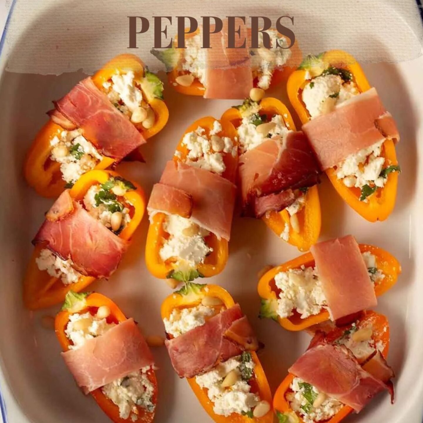 Prosciutto-Wrapped Mini Peppers