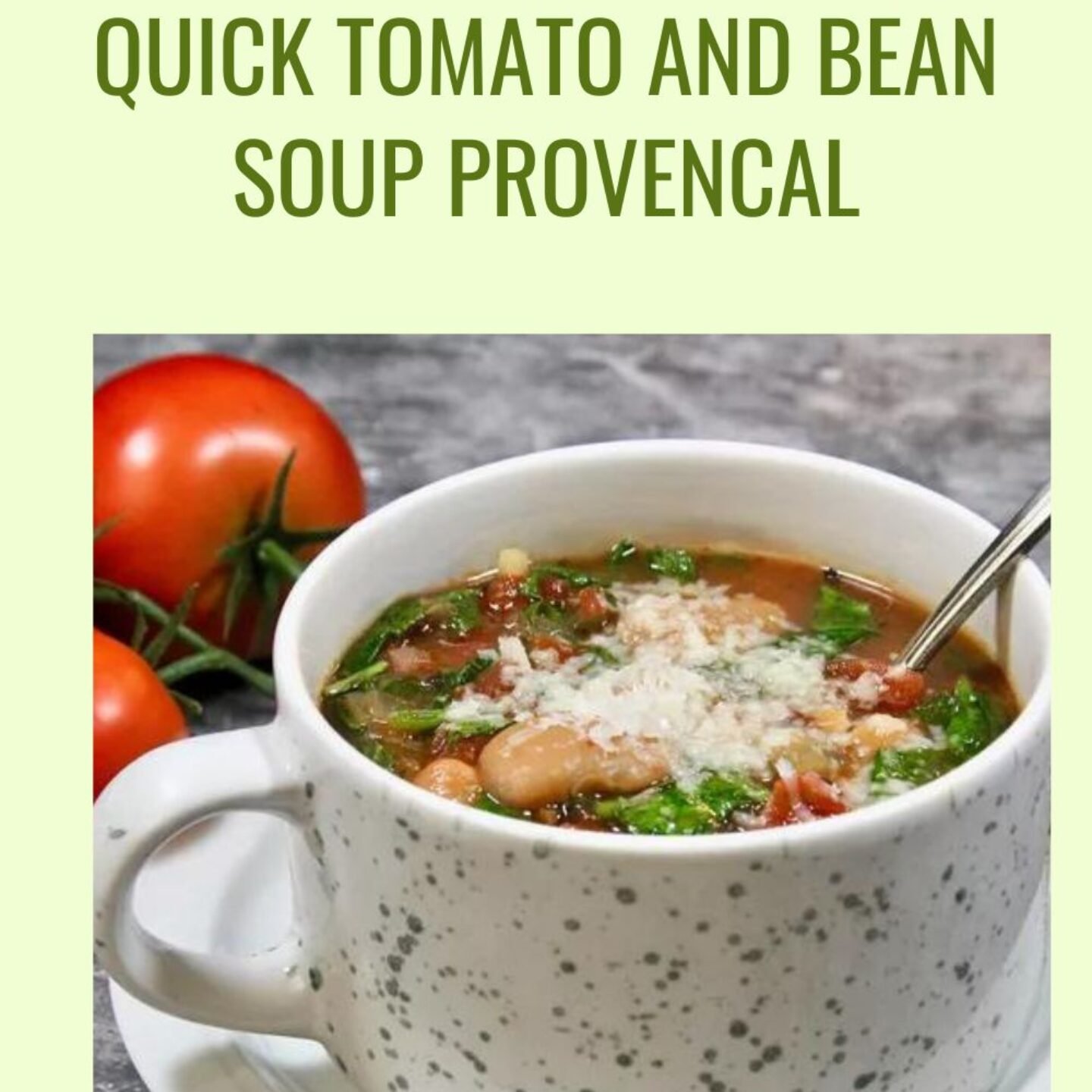 Quick Tomato and Bean Soup Provencal