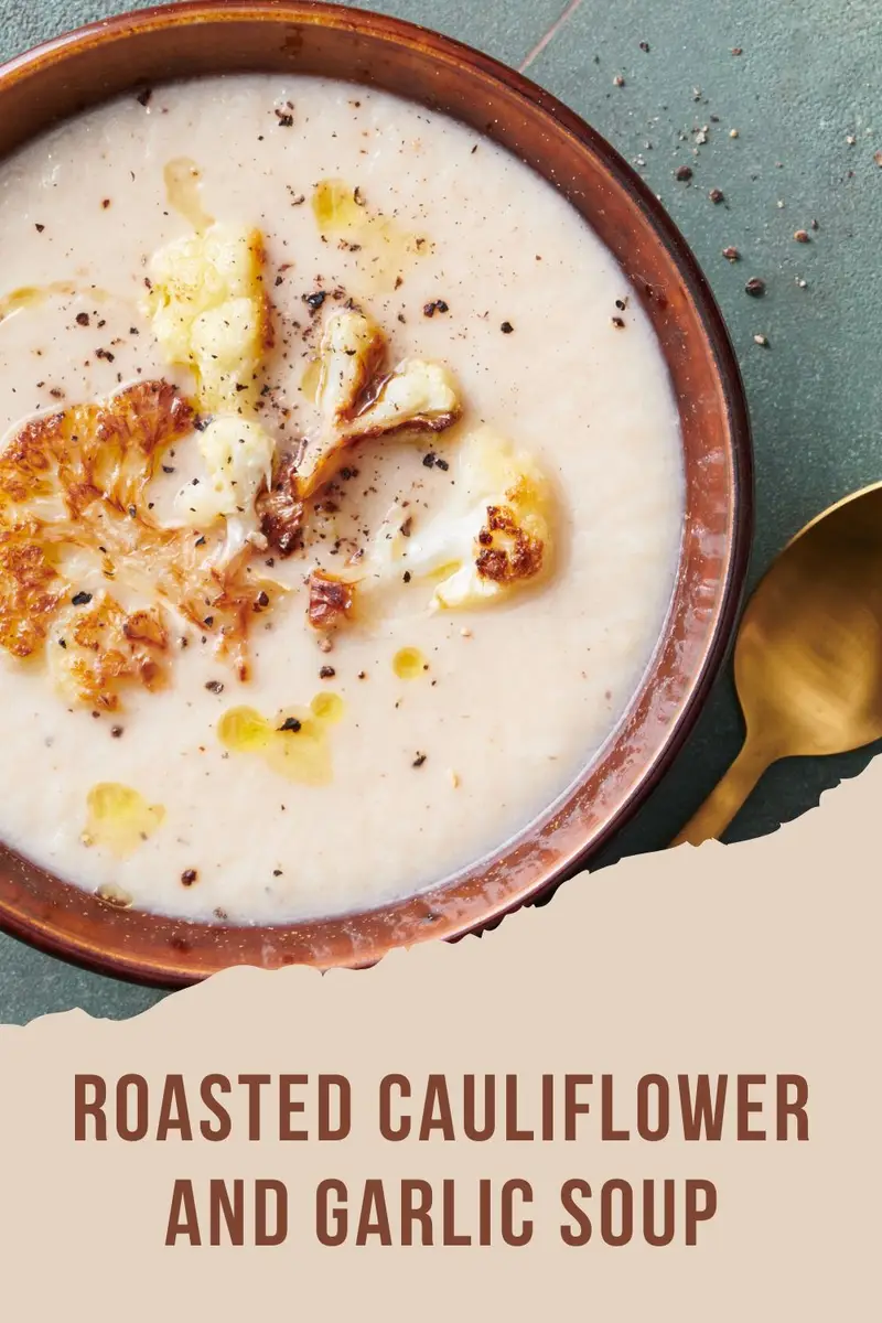 Roasted Cauliflower and Garlic Soup