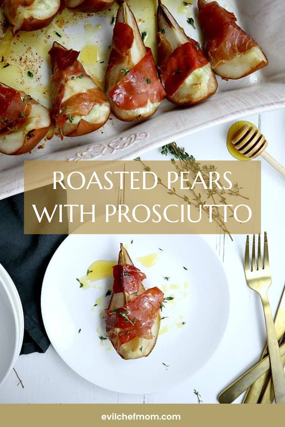 Roasted Pears with Prosciutto