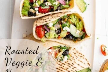 Roasted Veggie & Hummus Pita Pockets