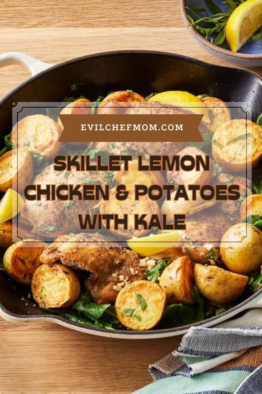 Skillet Lemon Chicken & Potatoes with Kale