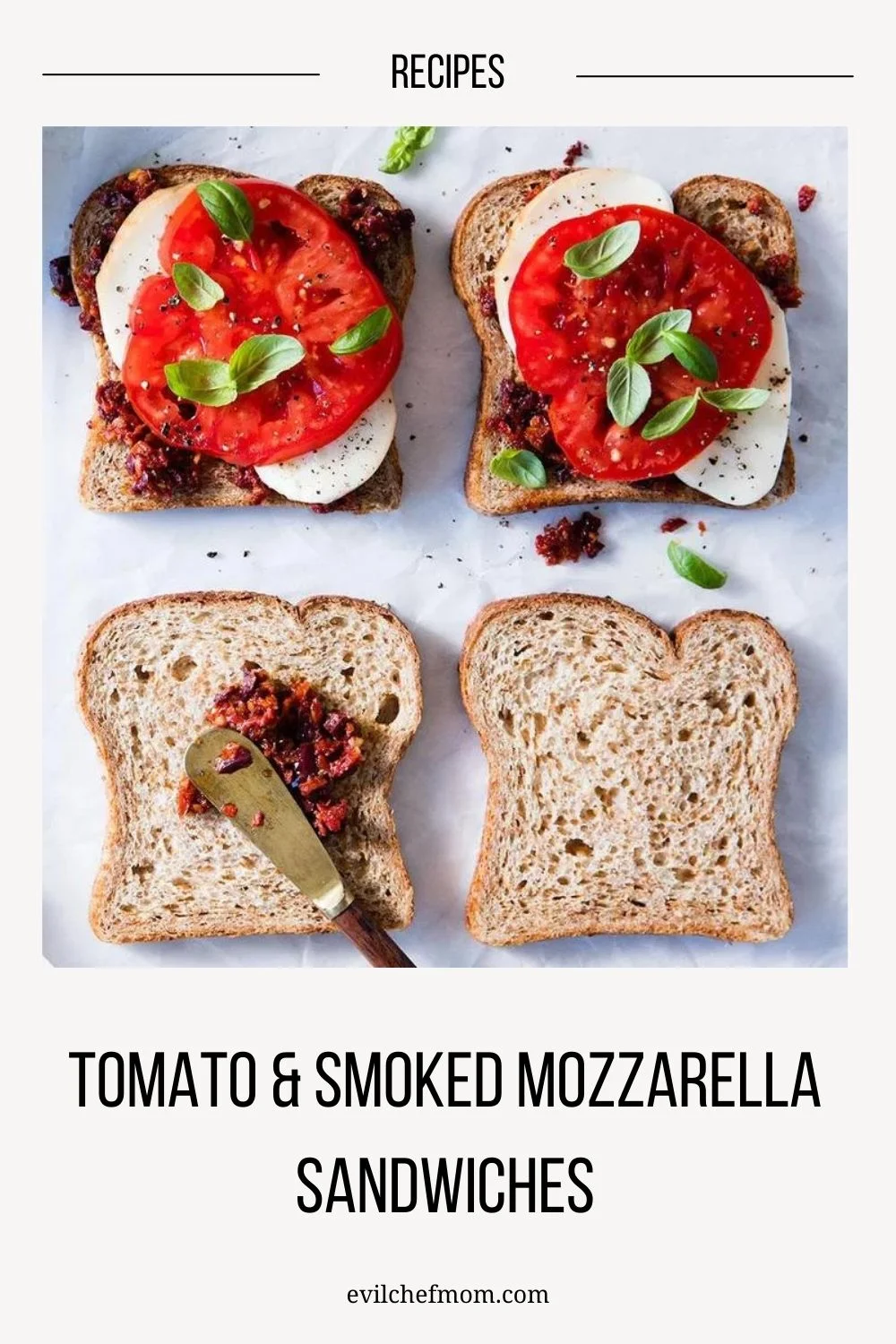 Tomato & Smoked Mozzarella Sandwiches