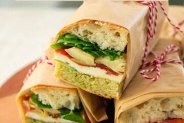 Vegetarian Pressed Italian Sandwich