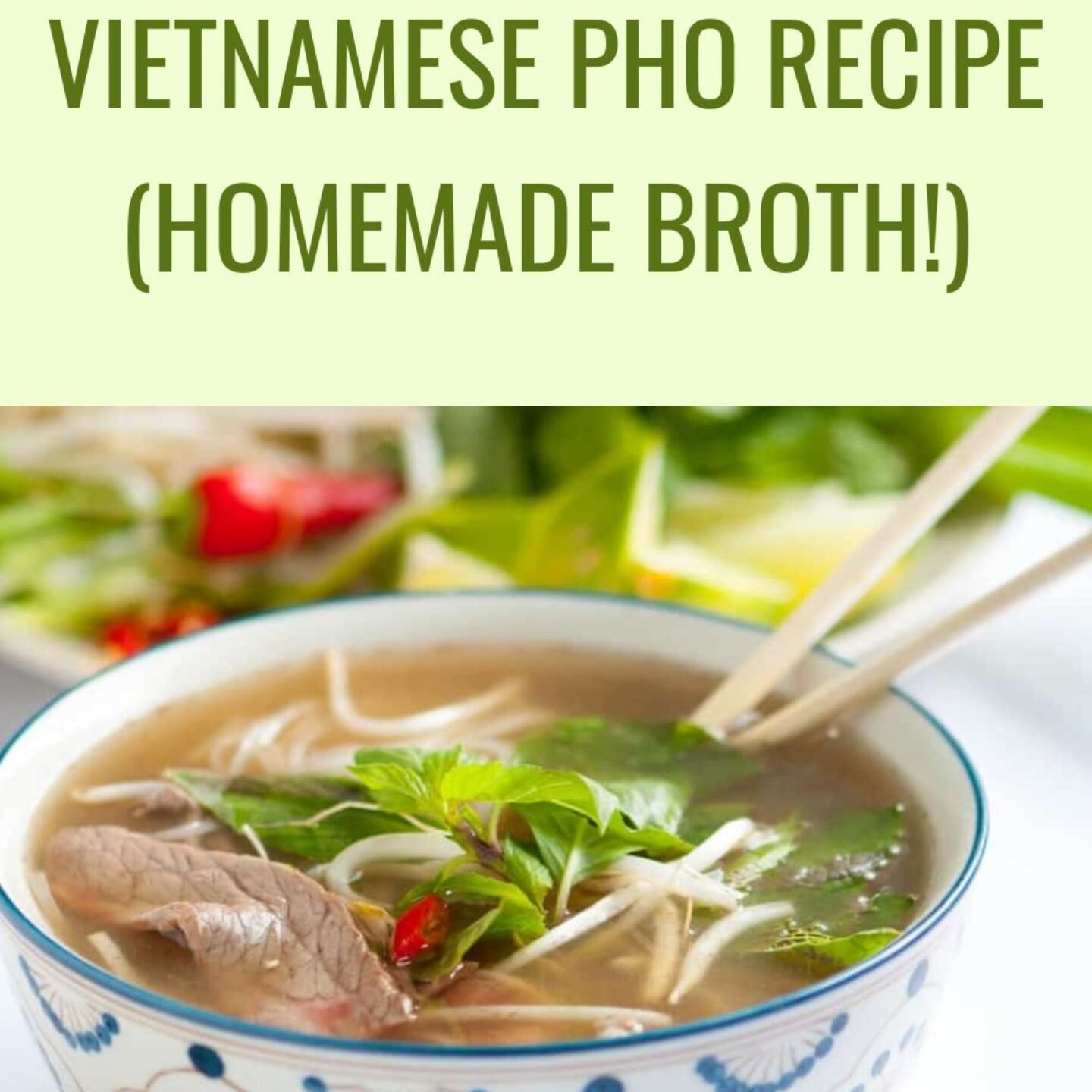Vietnamese Pho Recipe (Homemade Broth!)