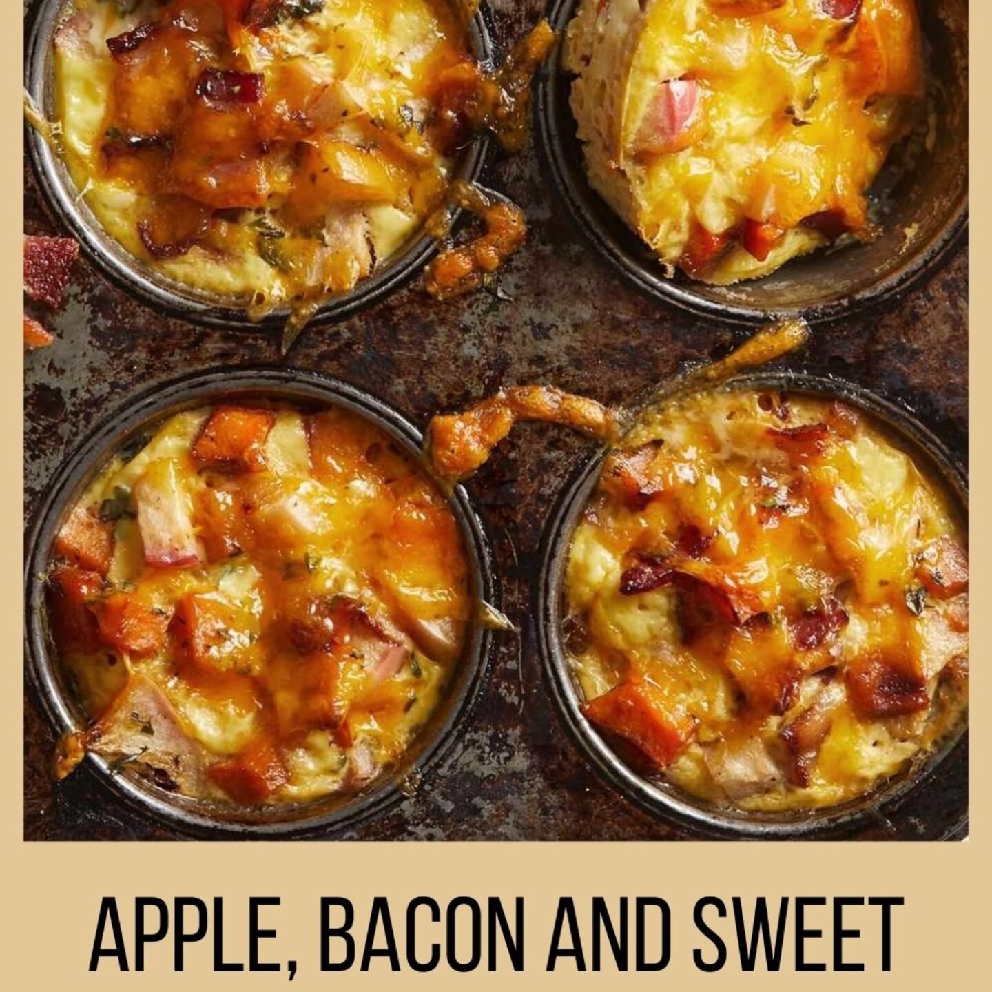 Apple, Bacon and Sweet Potato Mini Casseroles