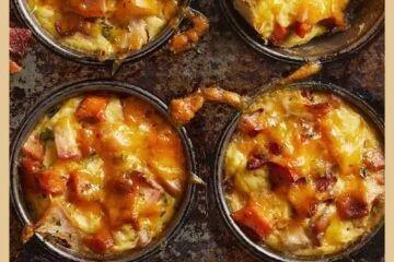 Apple, Bacon and Sweet Potato Mini Casseroles