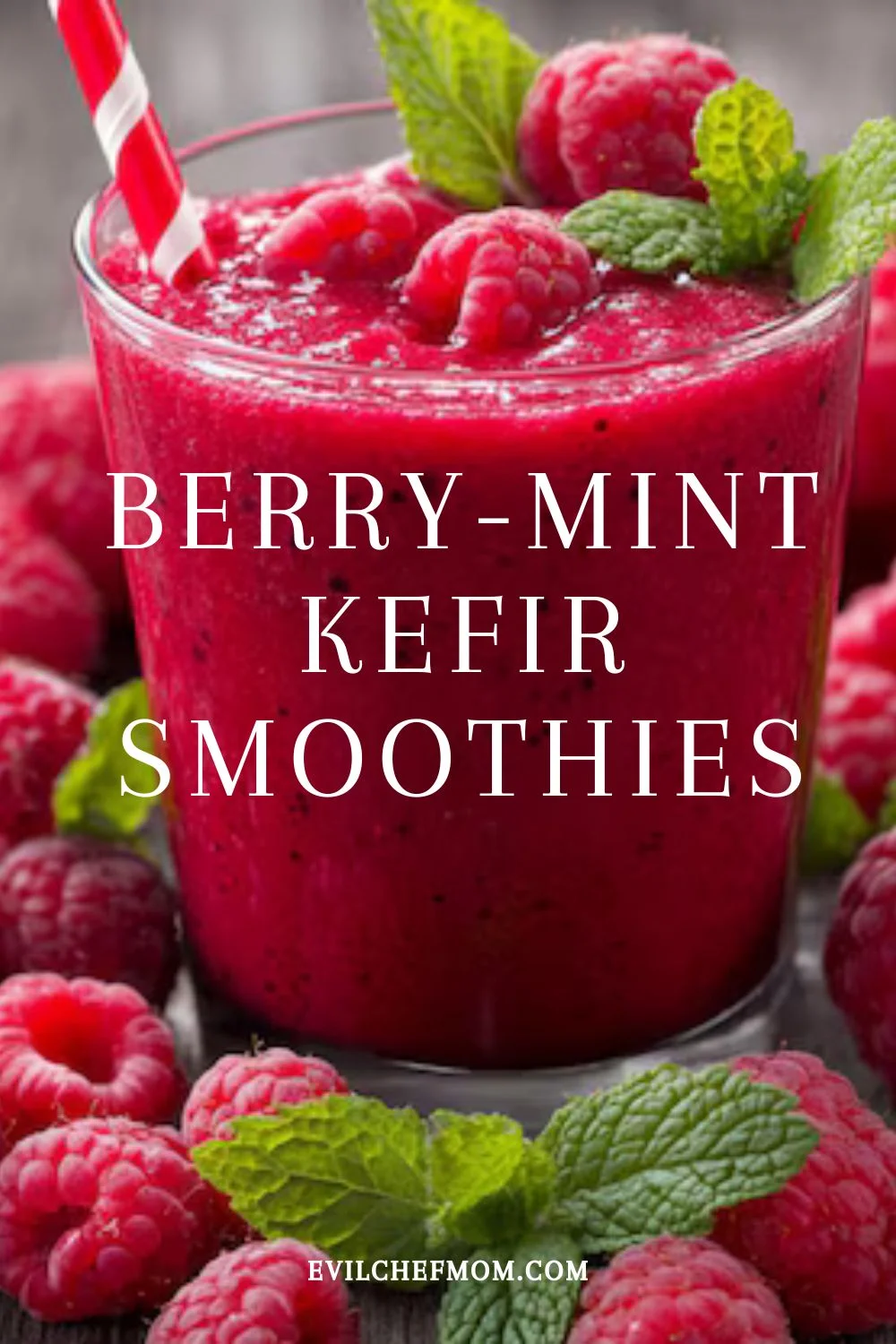 Berry-Mint Kefir Smoothies