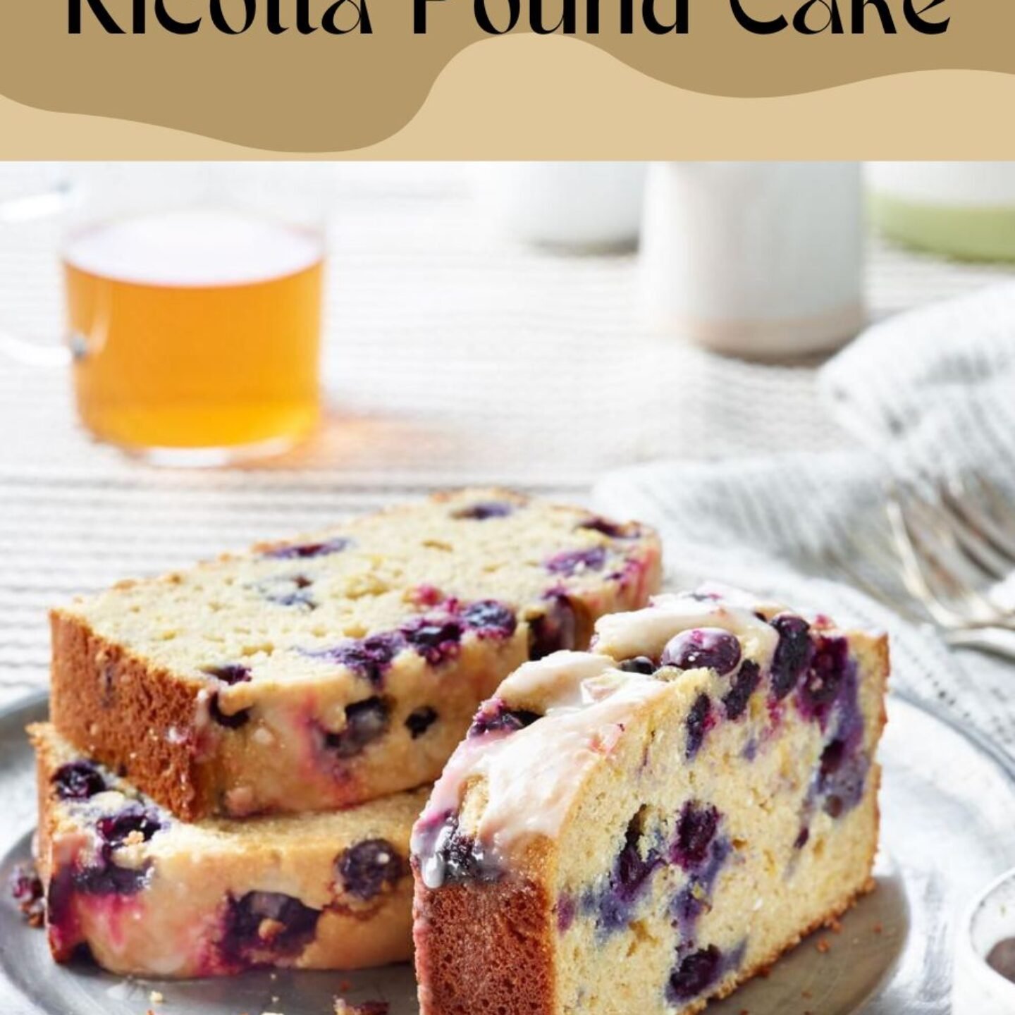 Blueberry-Lemon Ricotta Pound Cake