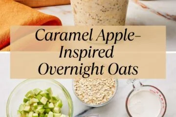 Caramel Apple–Inspired Overnight Oats