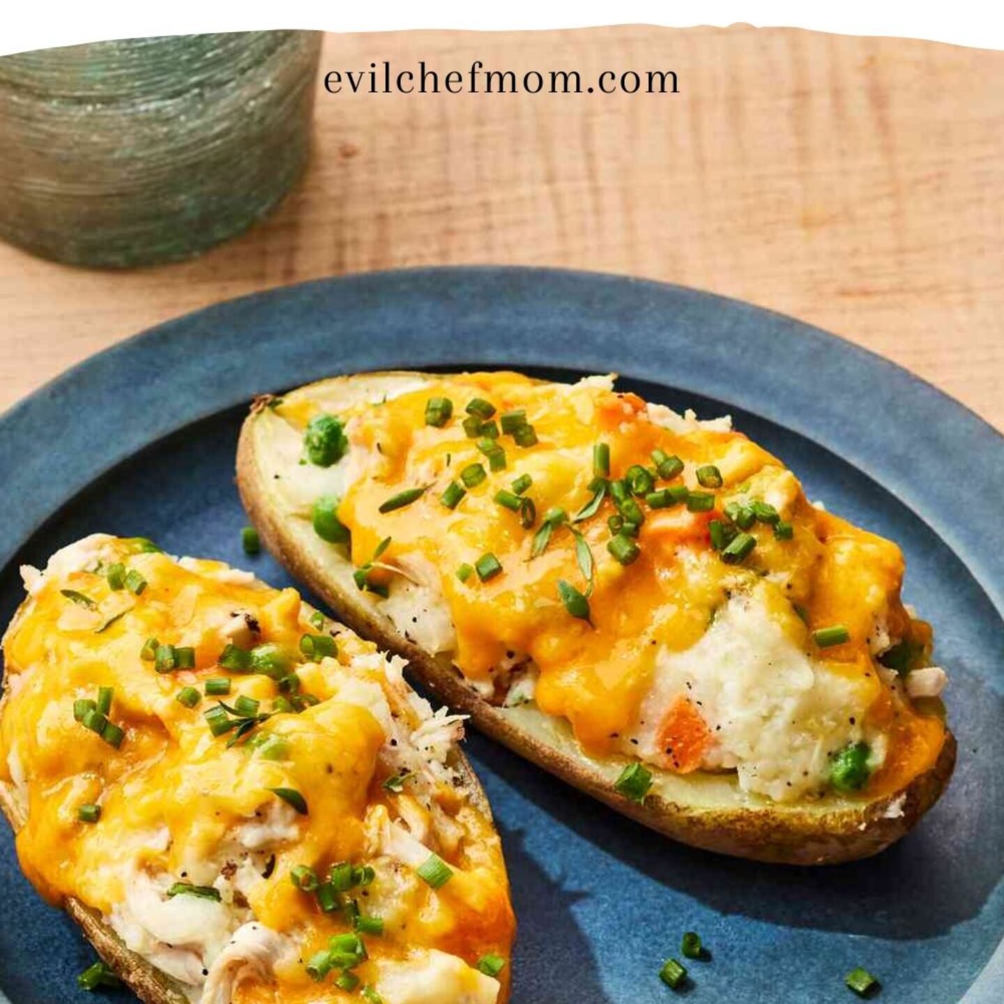 Chicken-Potpie Twice-Baked Potatoes