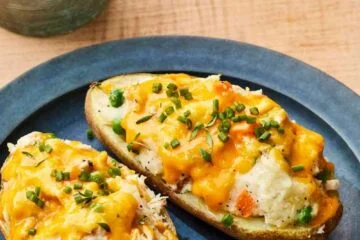 Chicken-Potpie Twice-Baked Potatoes