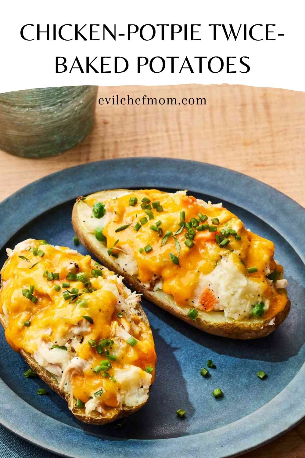 Chicken-Potpie Twice-Baked Potatoes