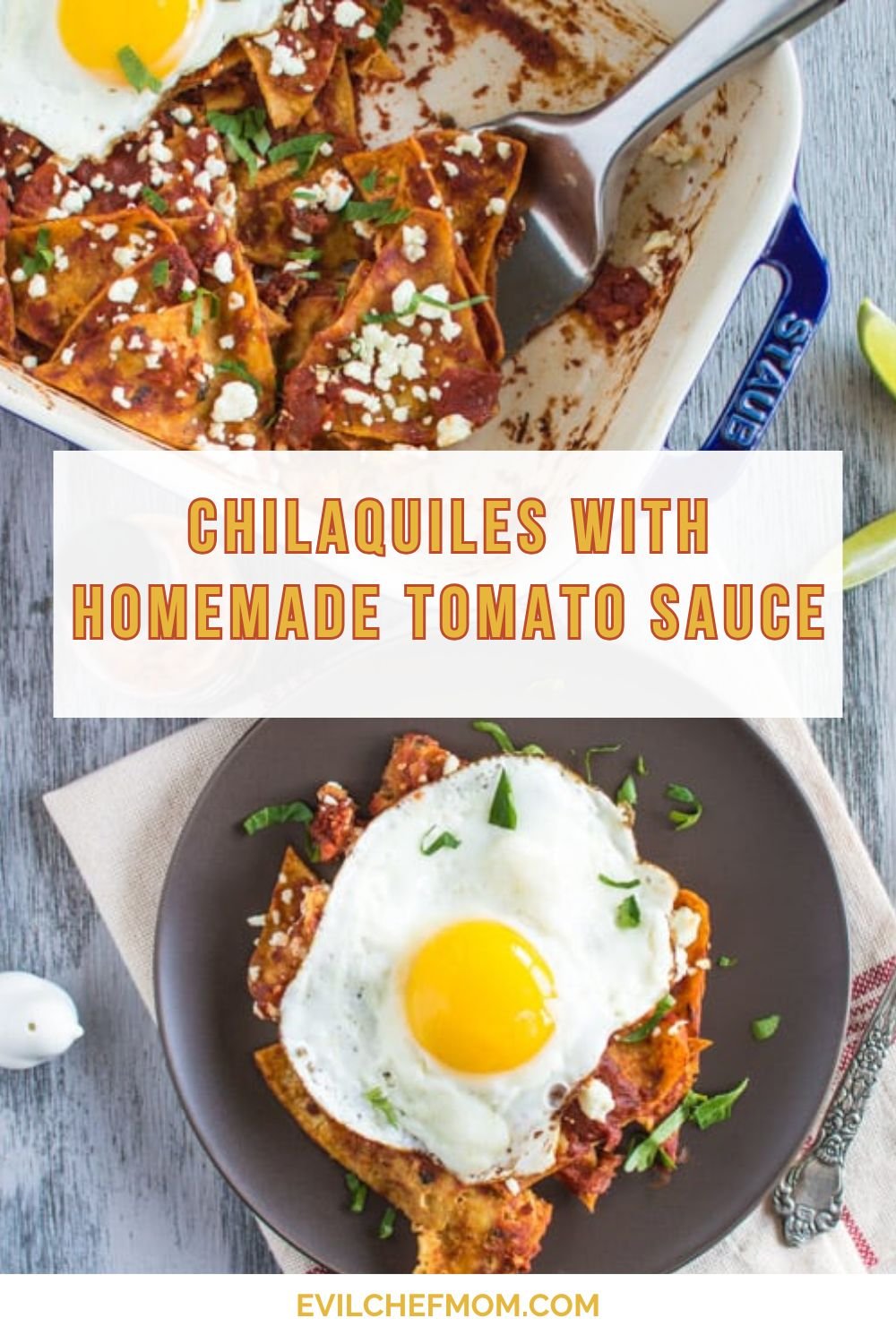 Chilaquiles with Homemade Tomato Sauce