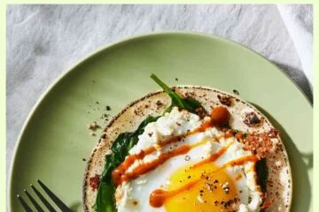 Feta, Egg & Spinach Breakfast Taco