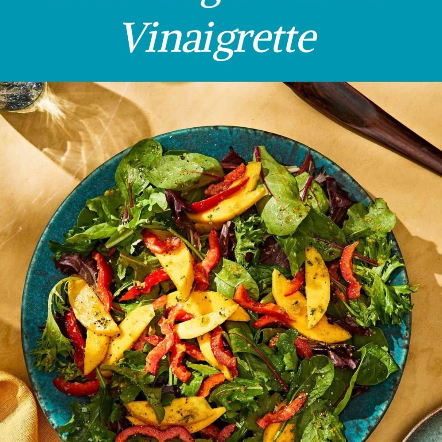 Greens & Mango Salad with Ginger-Raisin Vinaigrette