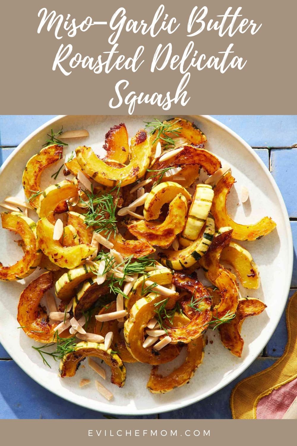 Miso–Garlic Butter Roasted Delicata Squash