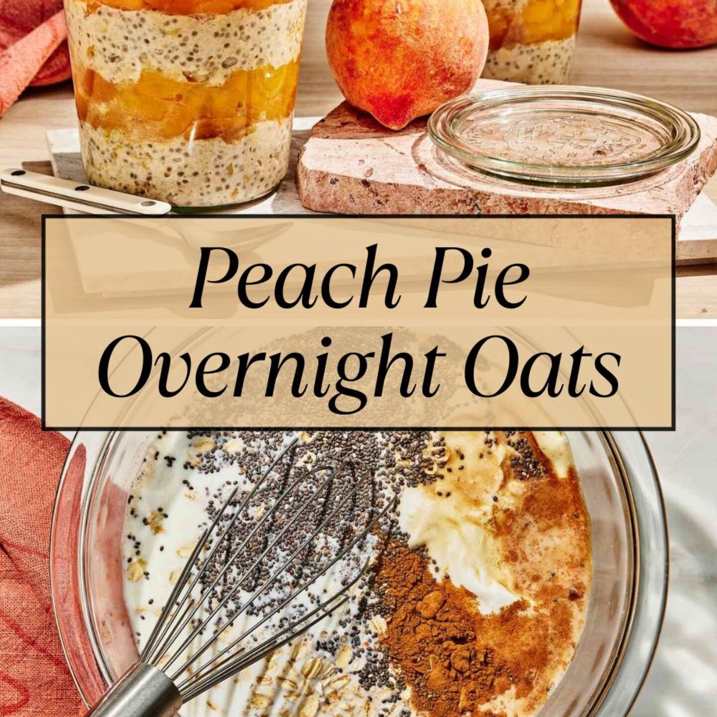 Peach Pie Overnight Oats