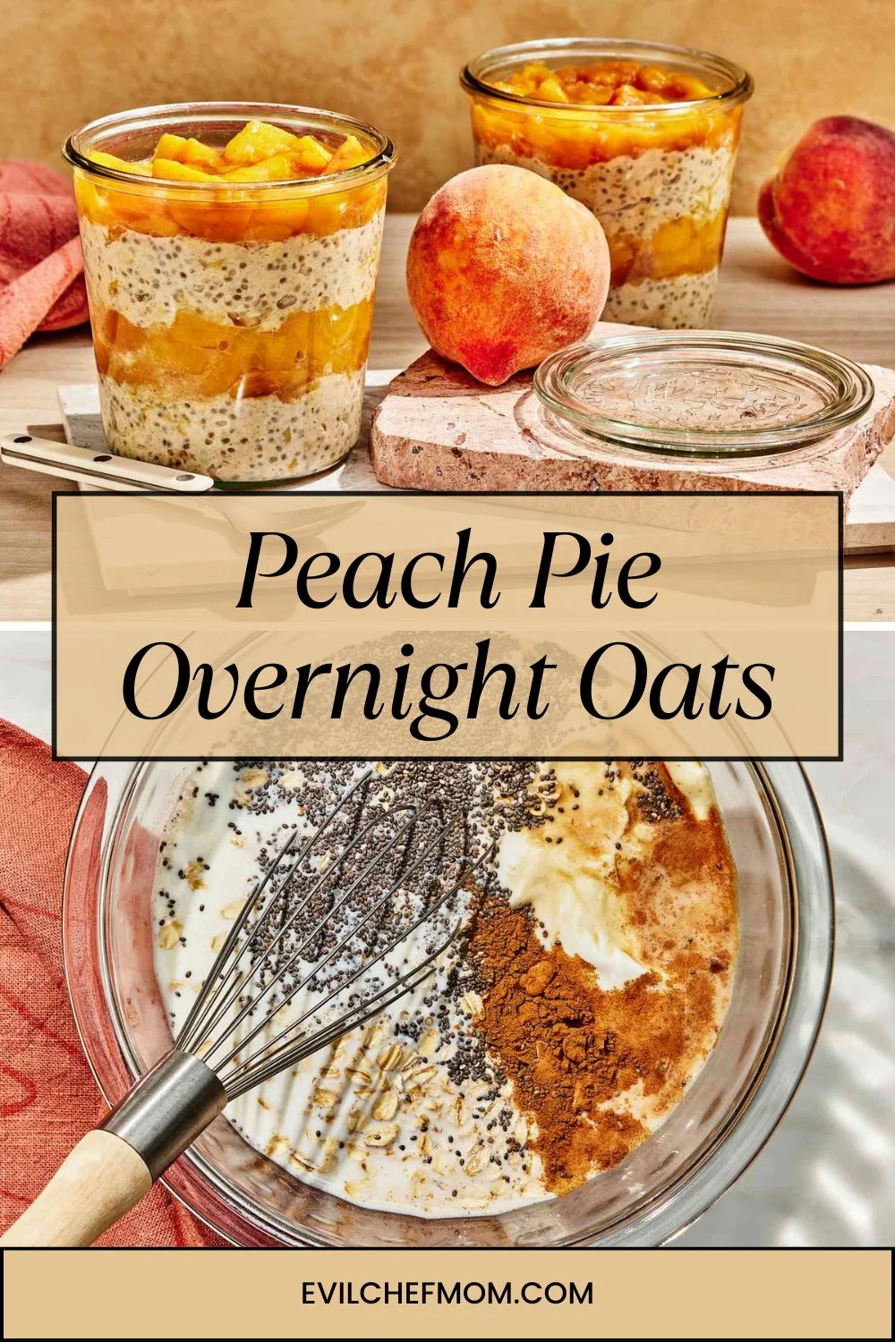 Peach Pie Overnight Oats