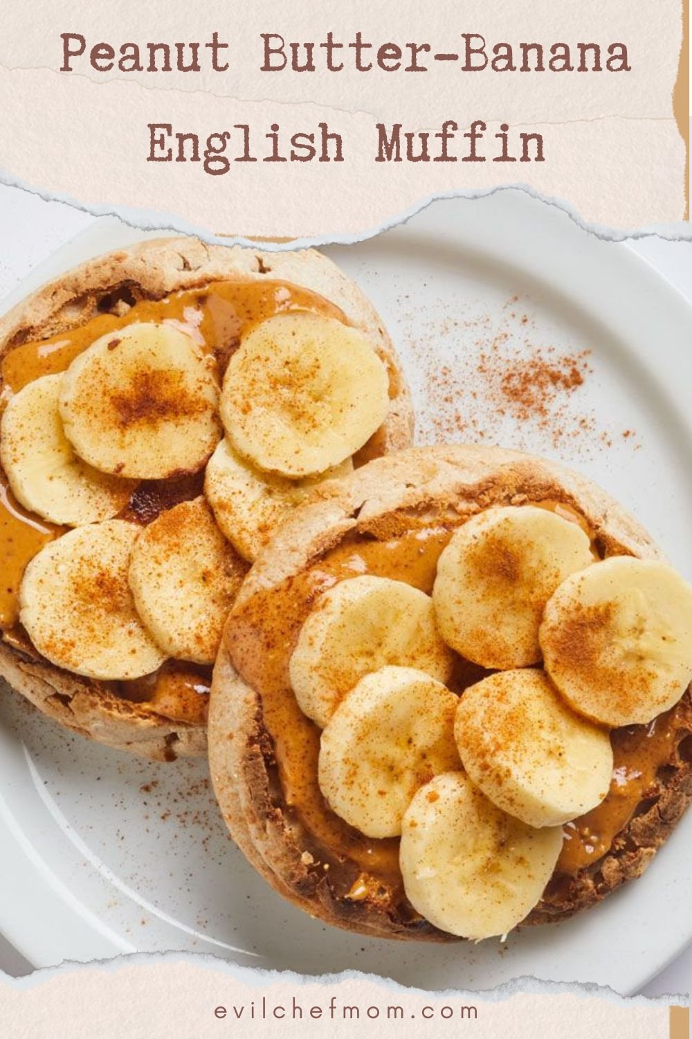 Peanut Butter-Banana English Muffin