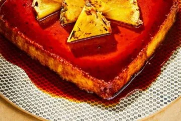 Pinya Flan (Roasted Pineapple Flan)