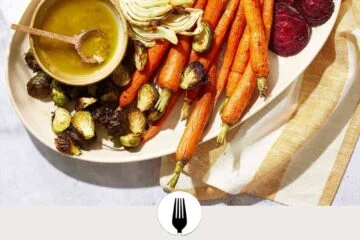 Roasted Vegetables with Lemon-Garlic Vinaigrette