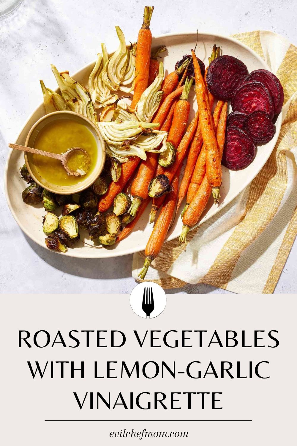 Roasted Vegetables with Lemon-Garlic Vinaigrette