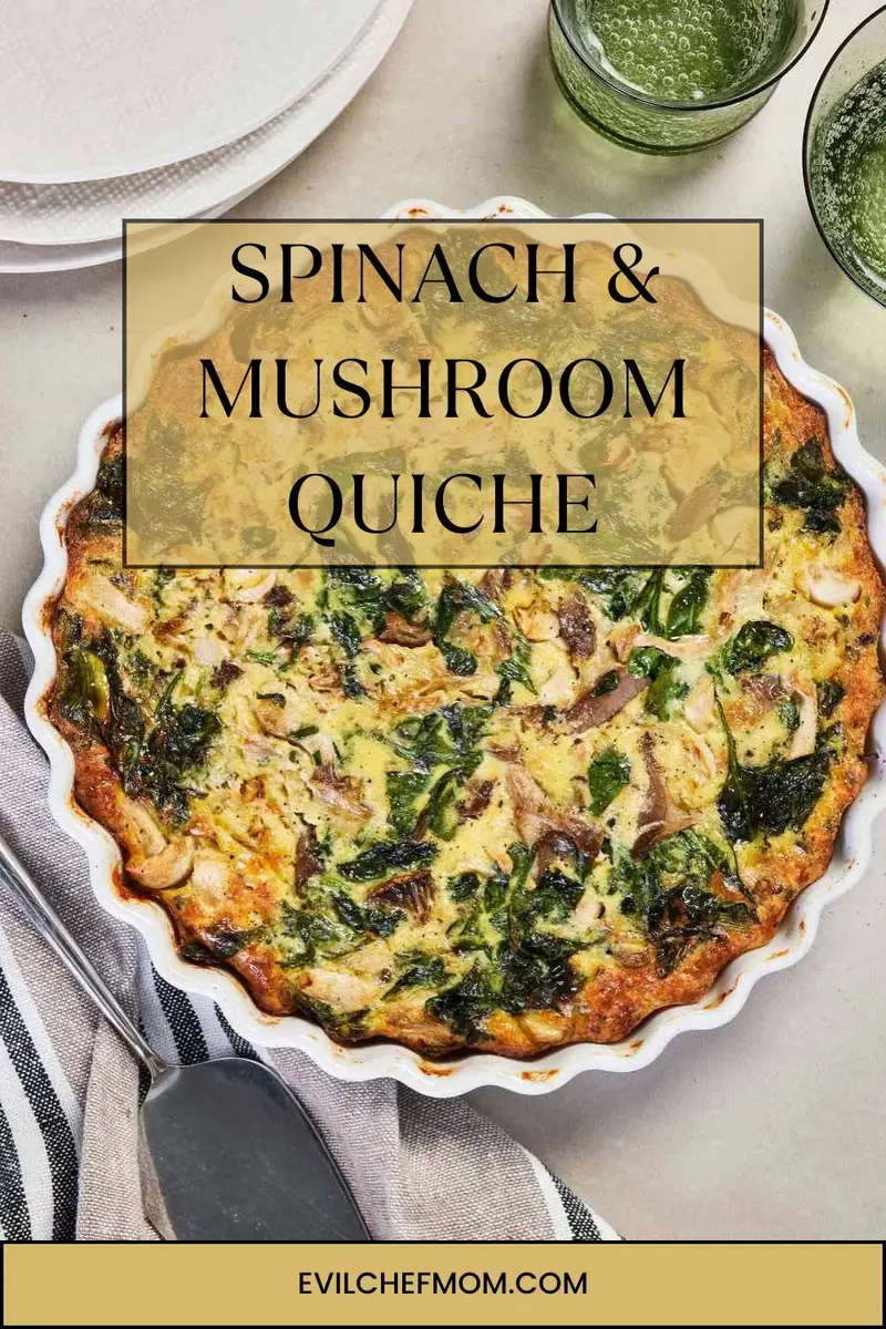 Spinach & Mushroom Quiche
