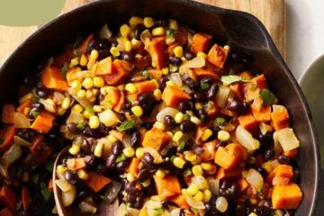 Sweet Potato, Corn & Black Bean Hash